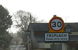 Treflach Sign